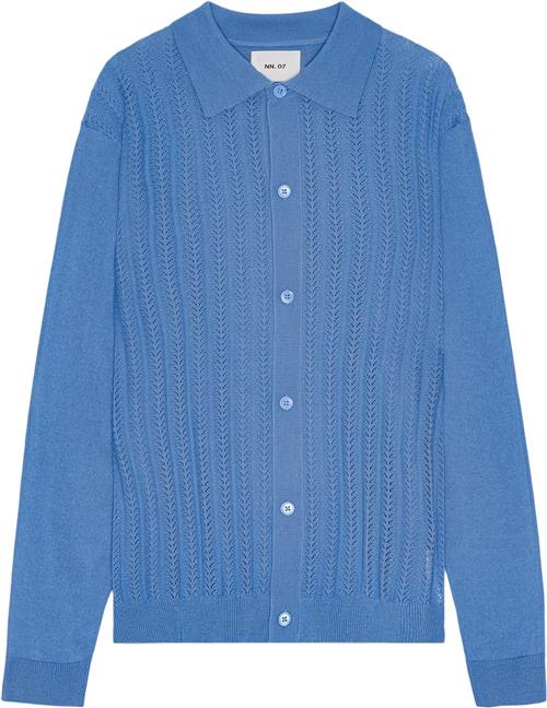 Se NN07 Thor LS Polo 6584 Mand Blue Jasper Cardigans Str XL - hos Magasin ved Magasin