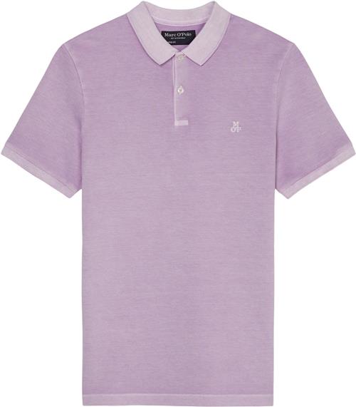 Se Marc O’Polo Poloshirt, Short Sleeve, rib Collar Mand Lilac Lust Kortærmede Poloer Str XL - hos Magasin ved Magasin