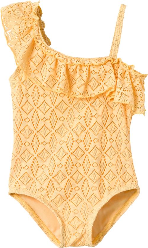 Lil' Atelier Nmffannie Swimsuit LIL Str 116 - Sahara Sun Badedragter hos Magasin