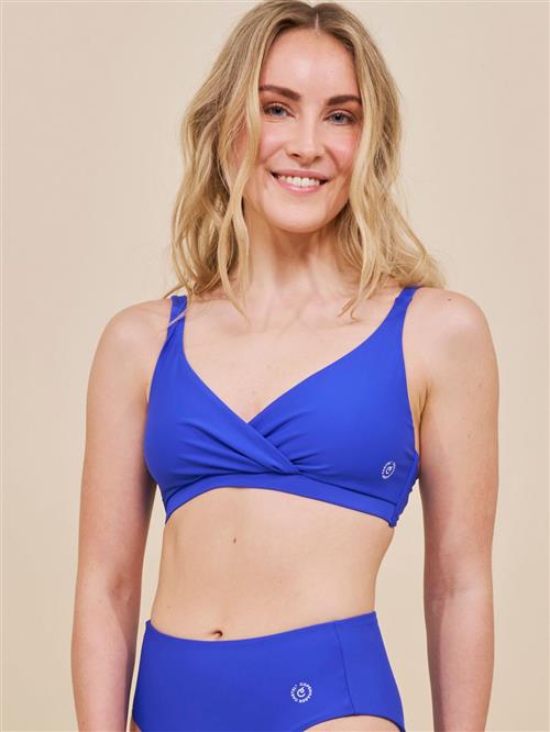 Cartel Copenhagen Istana Draperet Bikini top Cartel Blue Bikinitoppe Str L - Nylon hos Magasin