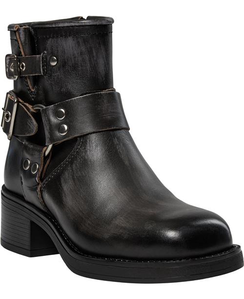 Pavement Zevil Vintage Kvinde Black Matte Cowboy & Biker Str 36 - Læder hos Magasin