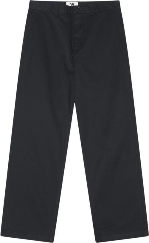 Se Wood Wood Silas Classic Trousers Mand Black Chinos Str 32 - Bomuld hos Magasin ved Magasin