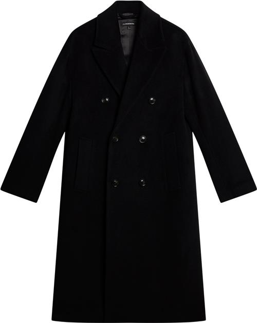 J. Lindeberg Willy Wool Coat Mand Sort Frakker Str 50 - hos Magasin