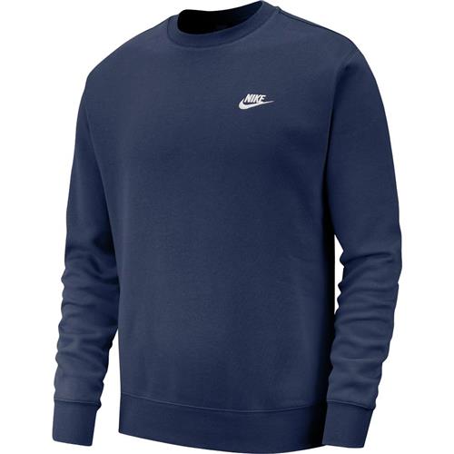 Nike Club Crewneck Mand Blue Sweatshirts Str L - Bomuld hos Magasin