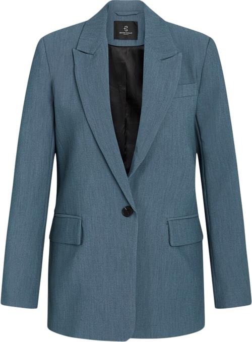 Bruuns Bazaar Cindysusbbfrida Blazer Kvinde Indian Teal Blazere Str 36 - Polyester hos Magasin