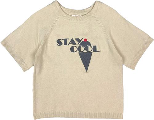 Fliink Favo ICE Tshirt Str 3Y/98 Unisex - Sandshell Kortærmede T-shirts Viskose hos Magasin