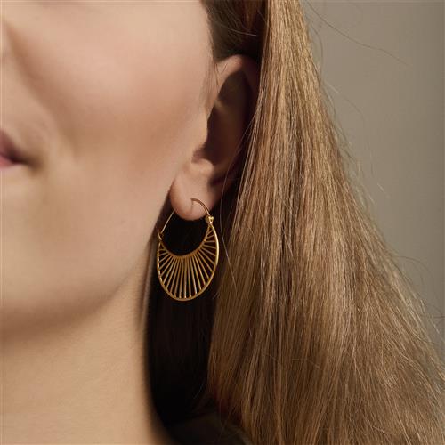 Pernille Corydon Jewellery Large Daylight Earrings 30 mm Size 30 mm - Creoler hos Magasin