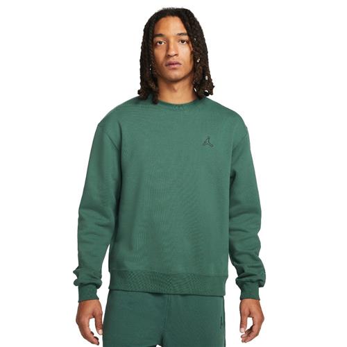 Se Nike Jordan Essentials Fleece Sweatshirt Mand Green Sweatshirts Str S - Bomuld hos Magasin ved Magasin