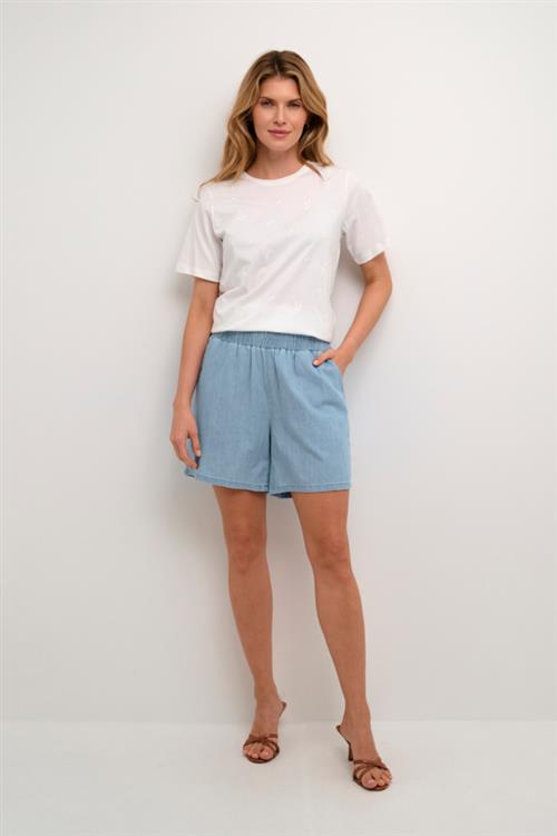 Culture Cuaurelia Shorts Kvinde Light Blue Wash Casual Shorts Str L - hos Magasin