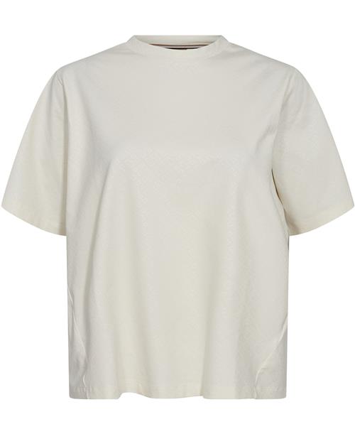 Se BOSS Ekri_AOP Kvinde Open White Kortærmede T-shirts Str S - hos Magasin ved Magasin