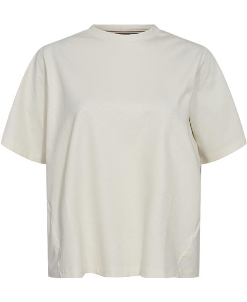 Se BOSS Ekri_AOP Kvinde Open White Kortærmede T-shirts Str M - hos Magasin ved Magasin