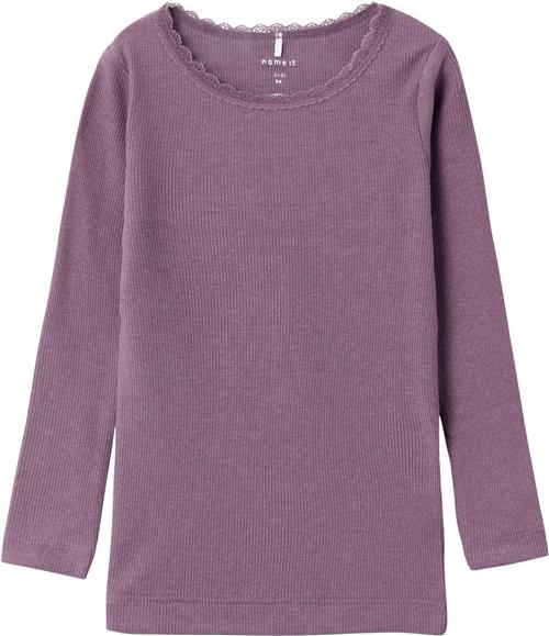 Se Name It Nmfkab LS TOP Noos Str 104 - Arctic Dusk Langærmede T-shirts hos Magasin ved Magasin