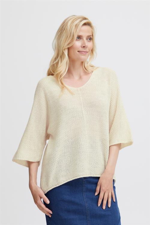 Fransa Fxreta Knit Blouse Kvinde Sandshell Sweaters Str L/XL - hos Magasin