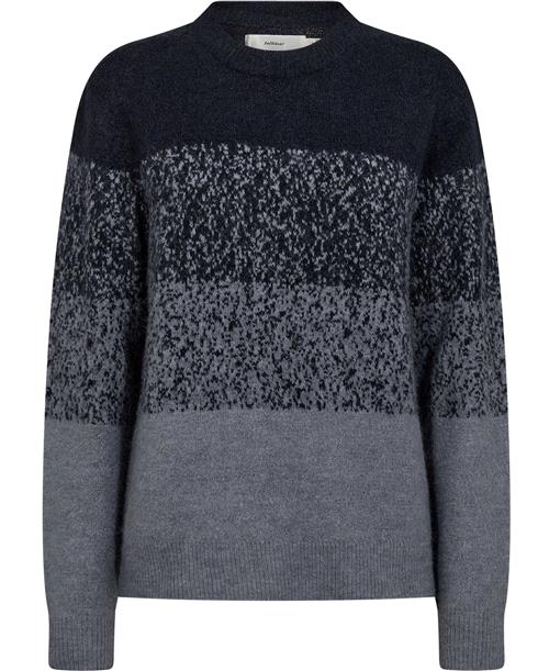 Se InWear Harrietiw Pullover Kvinde Marineblue/stonewash Sweaters Regular Fit Str XS - hos Magasin ved Magasin