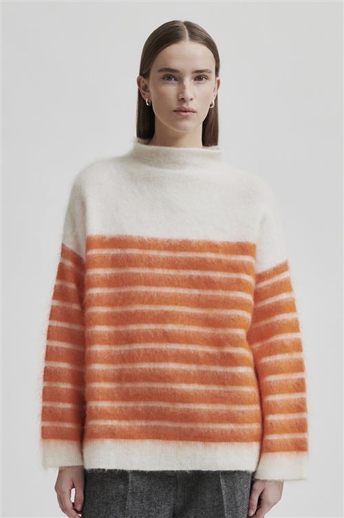 Se Second Female Juta Knit Tneck Kvinde Pureed Pumpkin Sweaters Str L - hos Magasin ved Magasin