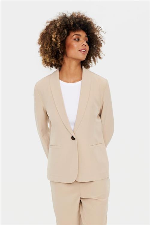 Saint Tropez Celestsz Blazer Kvinde Cement Blazere Regular Fit Str XS - hos Magasin