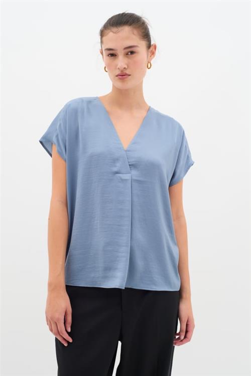 Se InWear Rindaiw Top Kvinde Flint Stone Kortærmede Bluser Loose Fit Str 44 - hos Magasin ved Magasin