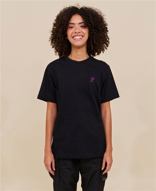 Cartel Copenhagen Cartel Scallop Embroidered Tee Kvinde Nero Kortærmede T-shirts Str S - hos Magasin