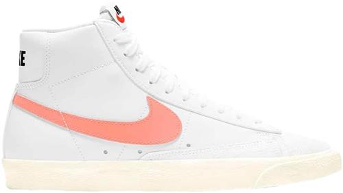 Nike Blazer mid '77 Kvinde White Sneakers Str 44.5 - Læder hos Magasin