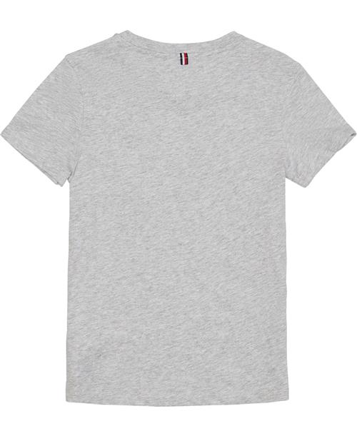 Se Tommy Hilfiger Tshirt Str 12 år / 152 cm - Grå Kortærmede T-shirts Bomuld hos Magasin ved Magasin