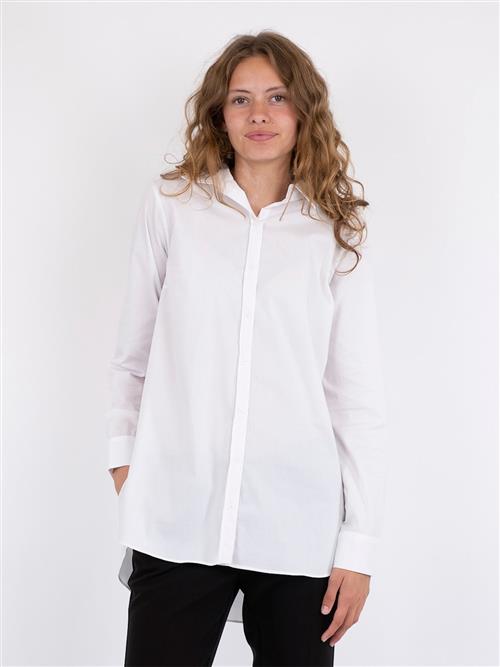 Se Neo Noir Margit C Poplin Shirt Kvinde White Langærmede Skjorter Str 38 - hos Magasin ved Magasin