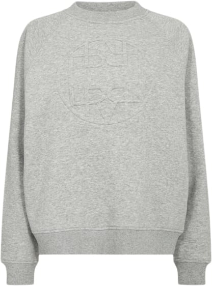 Levete room Lrnuka 11 Kvinde L9950 - Light Grey Melange Sweaters Str S - hos Magasin