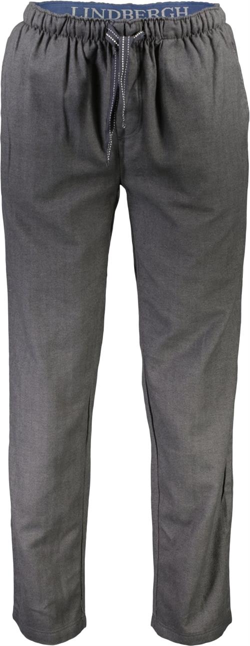 Lindbergh Soft Heeringbone Pajamas Pants S - Natbukser Bomuld hos Magasin