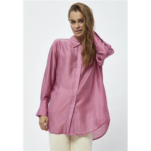 Se Minus Meredy Shirt Kvinde Super Pink Langærmede Skjorter Str 44 - hos Magasin ved Magasin