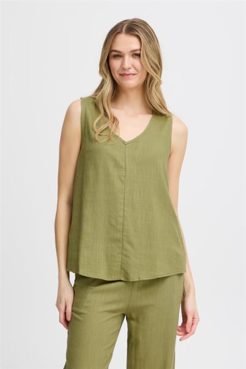 Fransa Frjuna TOP 1 Kvinde Loden Green Toppe Str XS - hos Magasin