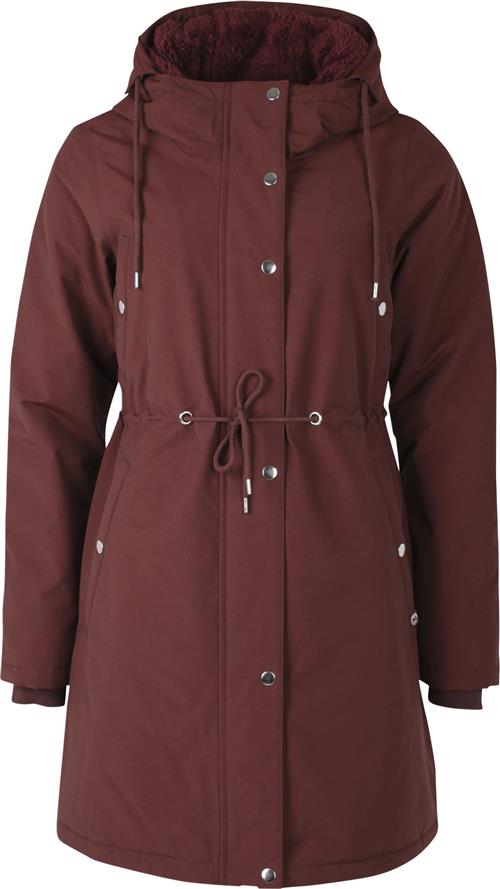 Danefæ Danenora Winter Parka Deep Bordeaux Kvinde Deep Bordeaux Overgangsjakker Str S - Bomuld hos Magasin