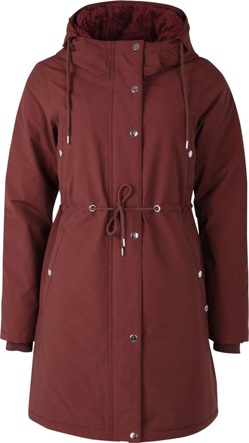 Danefæ Danenora Winter Parka Deep Bordeaux Kvinde Deep Bordeaux Overgangsjakker Str M - Bomuld hos Magasin