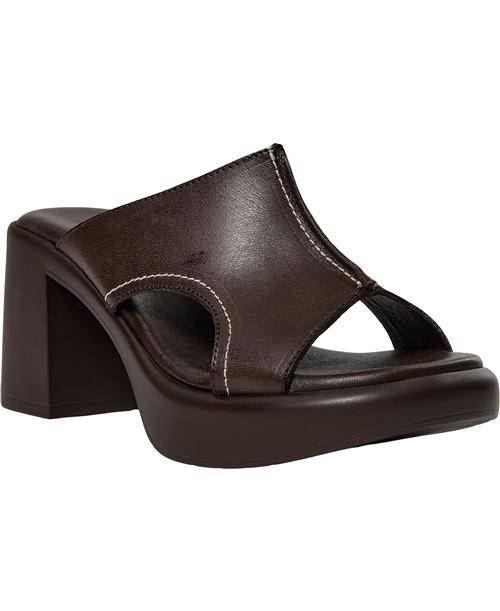 Se Shoe Biz Portland Kvinde Dark Brown Højhælede Sandaler Str 40 - hos Magasin ved Magasin