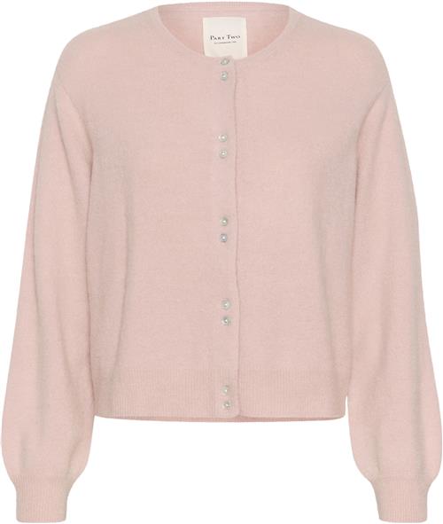 Part Two Ninellpw CA Kvinde Silver Pink Cardigans Regular Fit Str XS - hos Magasin