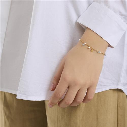 Pernille Corydon Jewellery Afterglow Sea Bracelet 1518 cm Adj. - Perlearmbånd hos Magasin