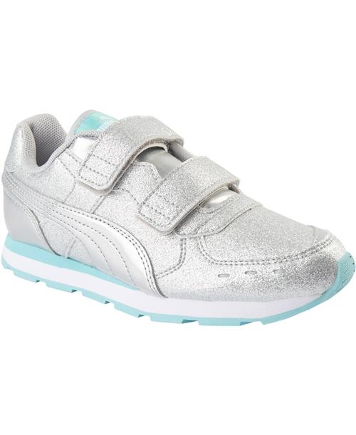 Puma Vista Glitz V Inf Puma Silver-gulf Stream Sneakers Str 20 - hos Magasin