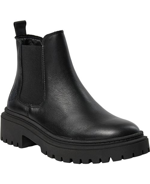 Se Cashott Caslea Chelsea Boot W. Inside Zip Leather Kvinde Black Chelsea Boots Str 38 - hos Magasin ved Magasin