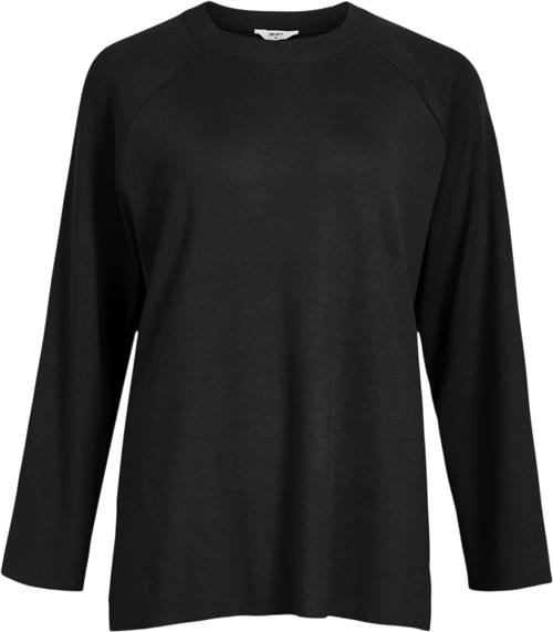 Se Object Objester LS Knit TOP Noos Kvinde Black/col Langærmede T-shirts Str M - hos Magasin ved Magasin