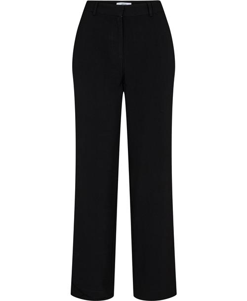 Envii Enkafir Pants 6746 Blackxxs Kvinde Black Bukser Med Lige Ben Str XL - hos Magasin