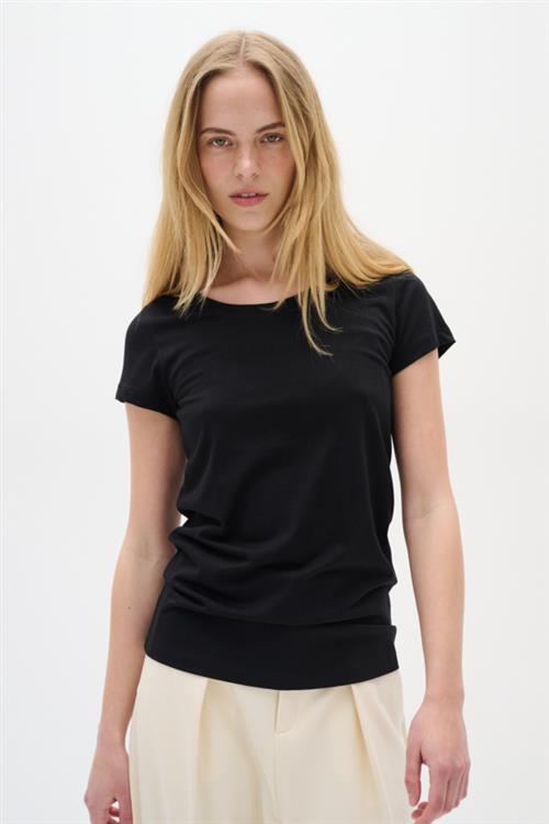 InWear Rena O Tshirt Kvinde Sort Kortærmede T-shirts Str XL - hos Magasin