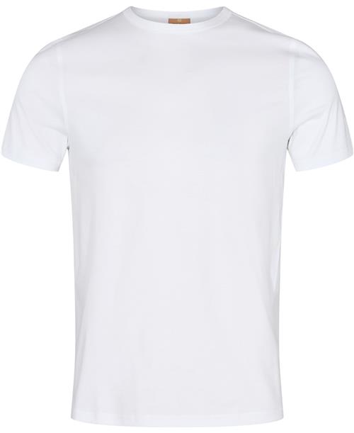 Mos Mosh Gallery Perry Crunch OSS Tee Mand White Kortærmede T-shirts Str L - hos Magasin