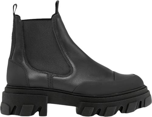 Se Ganni Cleated Low Chelsea Boot Black Stit Kvinde Black Chelsea Boots Str 41 - hos Magasin ved Magasin