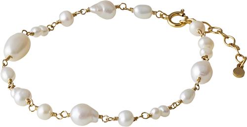 Pernille Corydon Jewellery White Dreams Bracelet Adj. 1619 cm One Size - Perlearmbånd hos Magasin