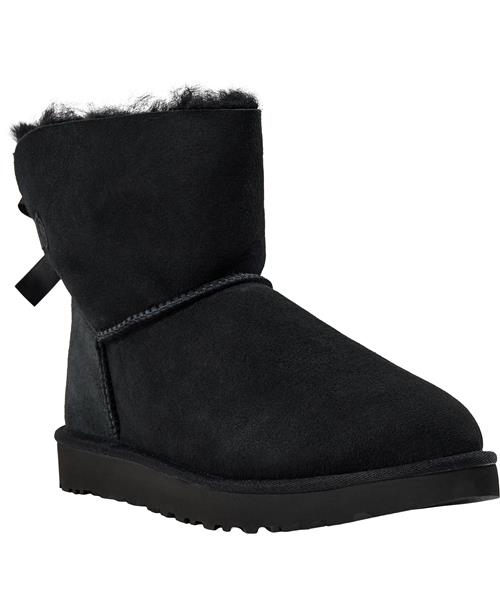 UGG W Mini Bailey Bow II Kvinde Black Vinterstøvler Str 42 - hos Magasin