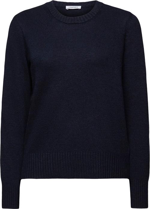 Esprit Small Crew Cash Kvinde Navy Sweaters Str M - hos Magasin