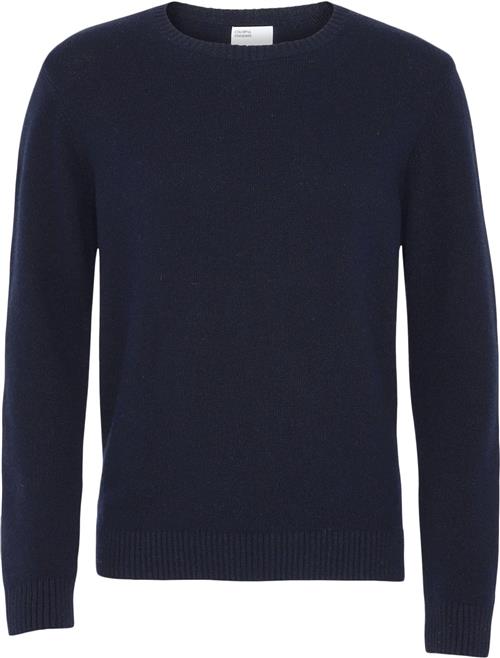 Colorful Standard Merino Wool Crew Kvinde Navy Blue Sweaters Unisex Fit Str XS Merino - hos Magasin