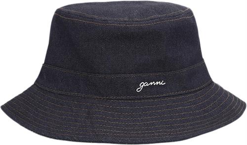 Ganni Bucket Hat Signature Denim XS/S - Bøllehatte hos Magasin