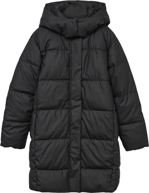 Vero Moda Vmgretakylie Coated Coat Noos Kvinde Black Dunjakker Str S - Polyester hos Magasin