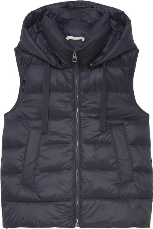 Marc O’Polo Bnos Recycled no Down, Vest, Detach Kvinde Midnight Blue Veste Str 42 - hos Magasin