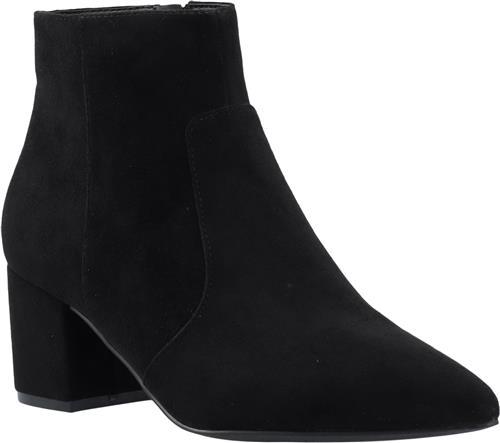 Bianco Biadevived Ankle Boot Faux Suede Kvinde Black Støvletter Str 41 - hos Magasin