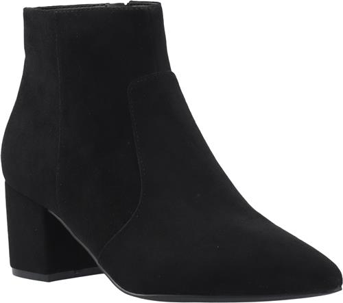 Bianco Biadevived Ankle Boot Faux Suede Kvinde Black Støvletter Str 36 - hos Magasin